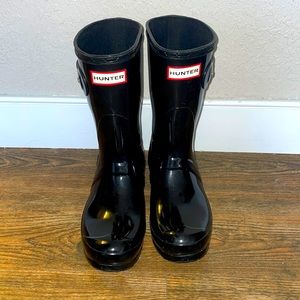 Shiny Black “Short” Hunter Boots
